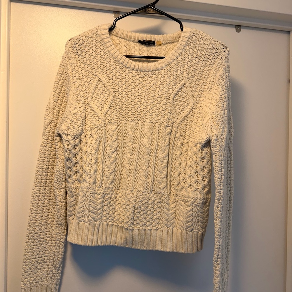 Dex Cream Cable Knit Sweater